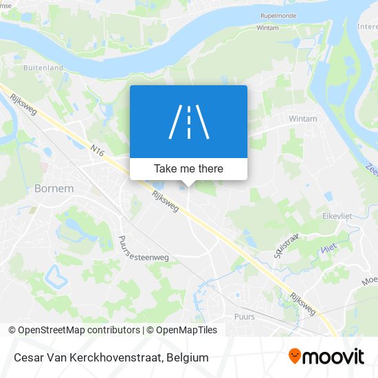Cesar Van Kerckhovenstraat map
