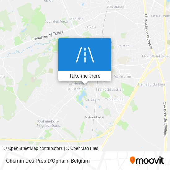 Chemin Des Prés D'Ophain map