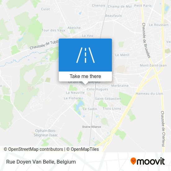 Rue Doyen Van Belle plan
