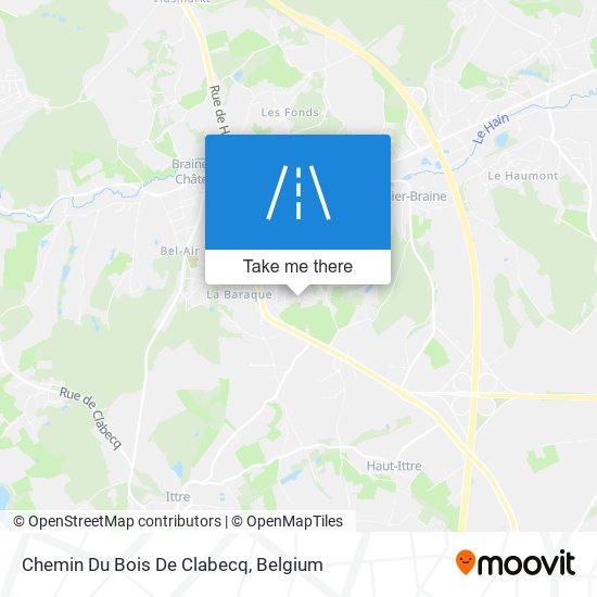 Chemin Du Bois De Clabecq plan