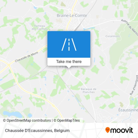 Chaussée D'Ecaussinnes map