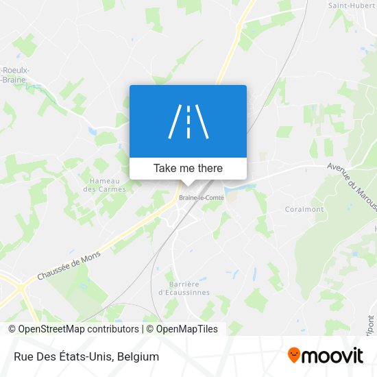 Rue Des États-Unis map