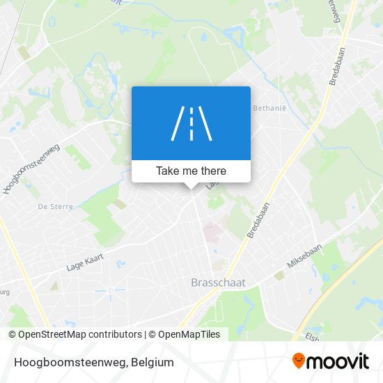 Hoogboomsteenweg map