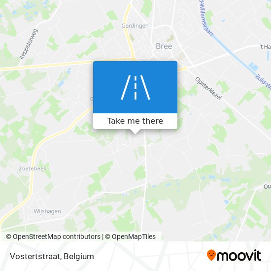 Vostertstraat map