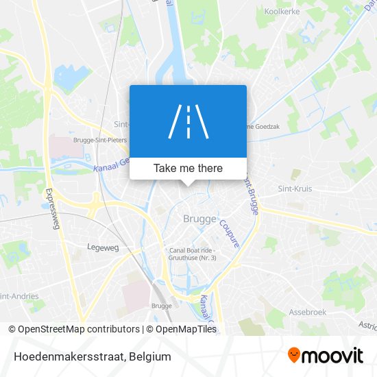 Hoedenmakersstraat map
