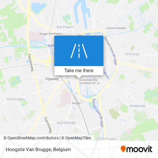 Hoogste Van Brugge map