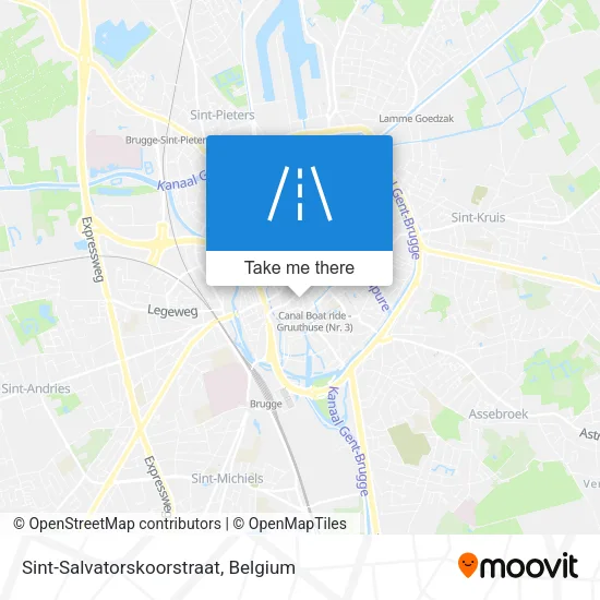 Sint-Salvatorskoorstraat map