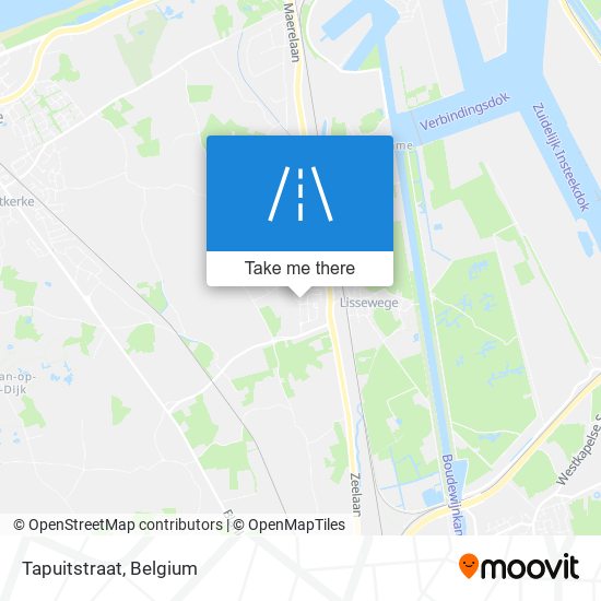 Tapuitstraat map