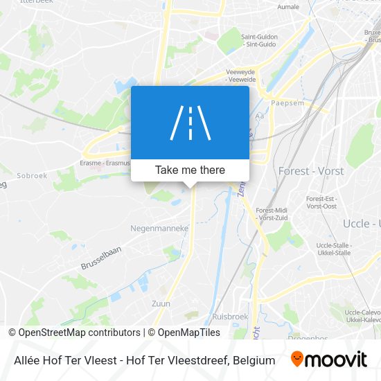 Allée Hof Ter Vleest - Hof Ter Vleestdreef plan