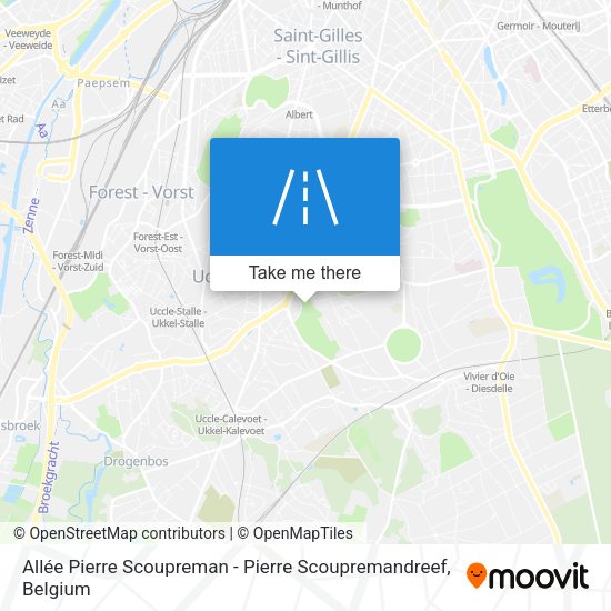 Allée Pierre Scoupreman - Pierre Scoupremandreef plan