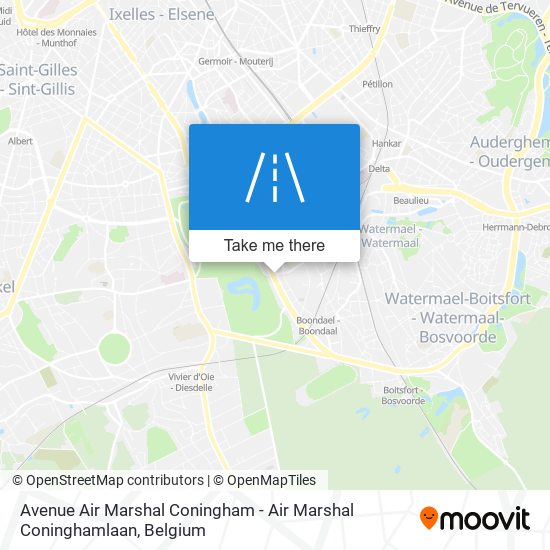 Avenue Air Marshal Coningham - Air Marshal Coninghamlaan map