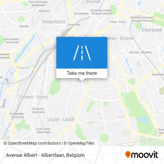 Avenue Albert - Albertlaan map