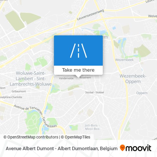 Avenue Albert Dumont - Albert Dumontlaan map