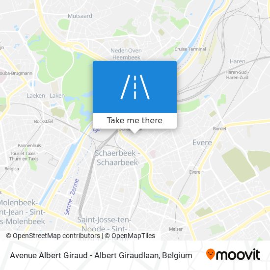 Avenue Albert Giraud - Albert Giraudlaan map