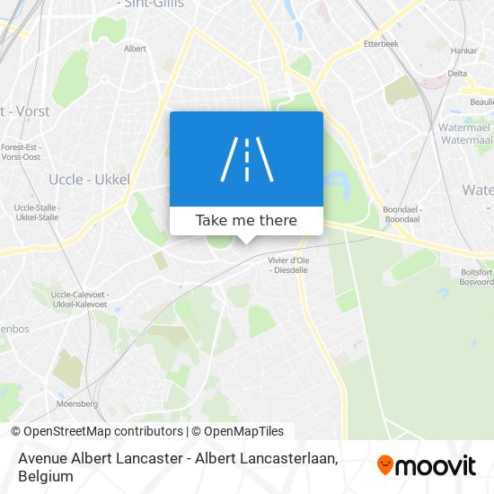Avenue Albert Lancaster - Albert Lancasterlaan map