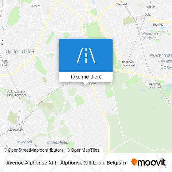 Avenue Alphonse XIII - Alphonse XIII Laan map
