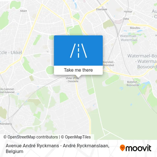 Avenue André Ryckmans - André Ryckmanslaan map