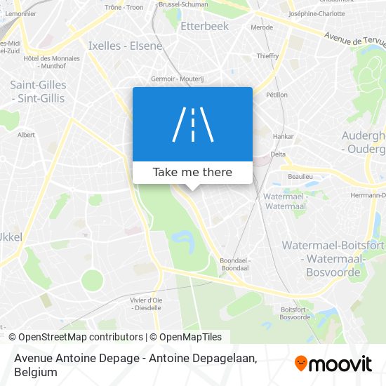 Avenue Antoine Depage - Antoine Depagelaan plan