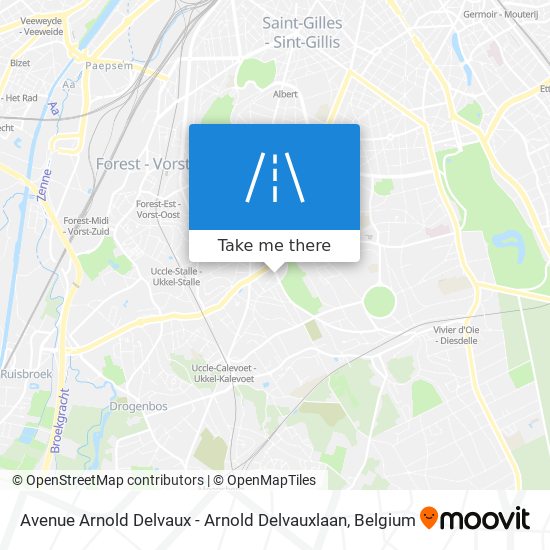 Avenue Arnold Delvaux - Arnold Delvauxlaan plan