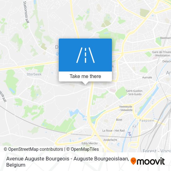 Avenue Auguste Bourgeois - Auguste Bourgeoislaan plan