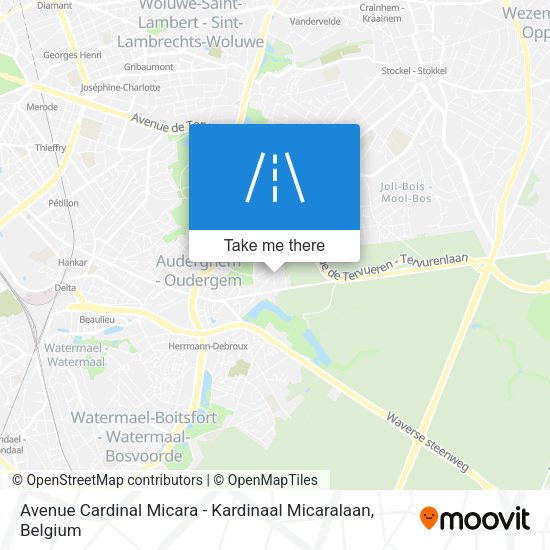 Avenue Cardinal Micara - Kardinaal Micaralaan map