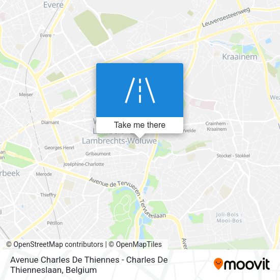 Avenue Charles De Thiennes - Charles De Thienneslaan plan