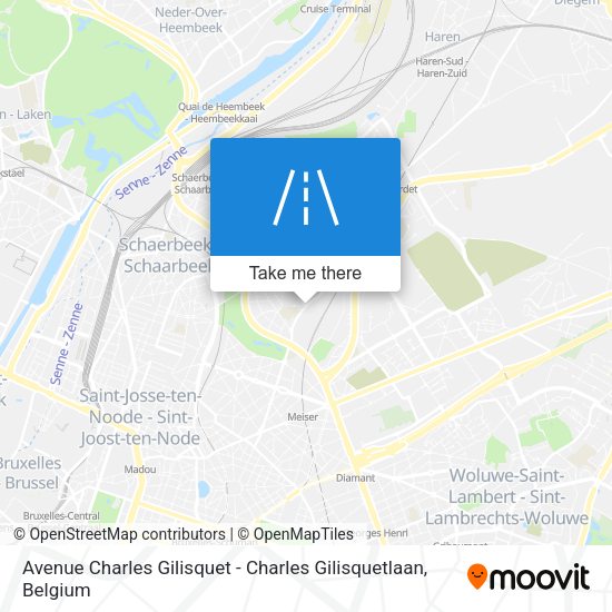 Avenue Charles Gilisquet - Charles Gilisquetlaan plan