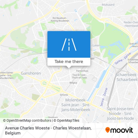 Avenue Charles Woeste - Charles Woestelaan map