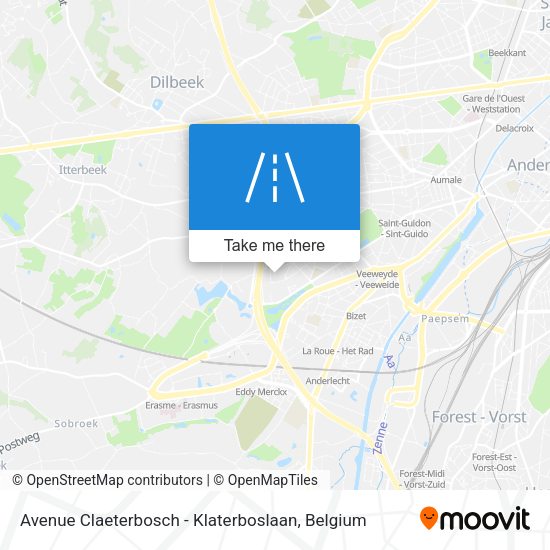 Avenue Claeterbosch - Klaterboslaan plan