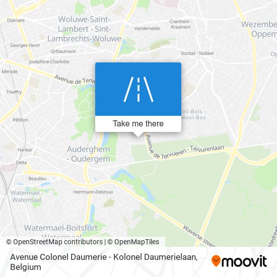 Avenue Colonel Daumerie - Kolonel Daumerielaan map