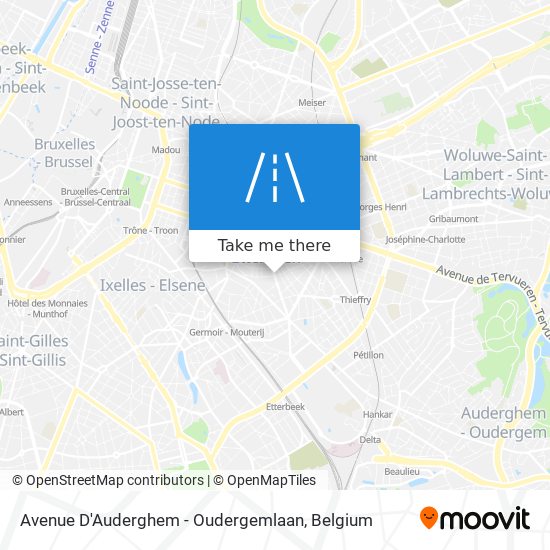 Avenue D'Auderghem - Oudergemlaan map
