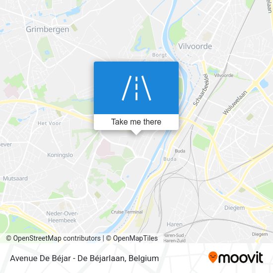 Avenue De Béjar - De Béjarlaan plan