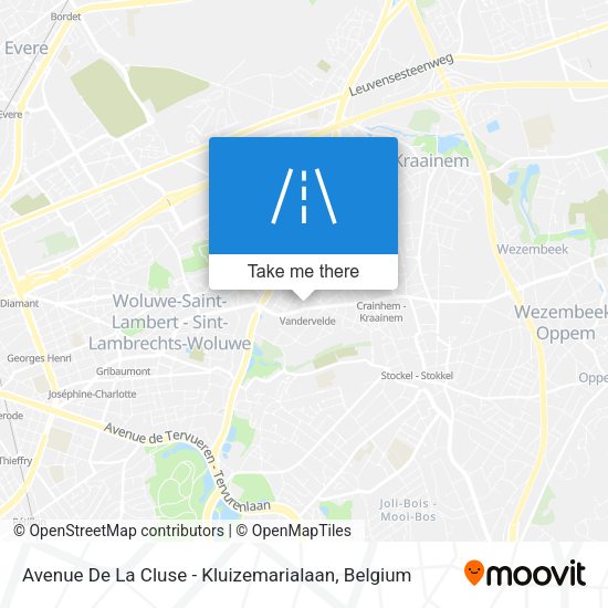 Avenue De La Cluse - Kluizemarialaan plan