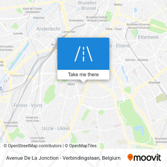 Avenue De La Jonction - Verbindingslaan map