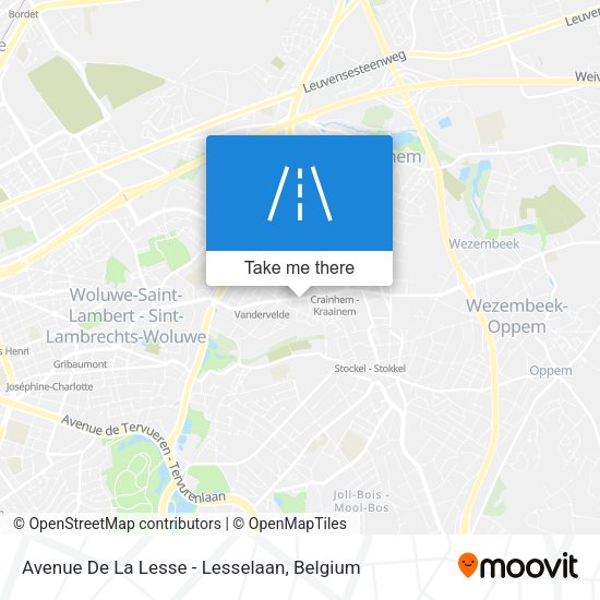 Avenue De La Lesse - Lesselaan plan