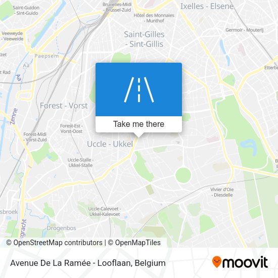 Avenue De La Ramée - Looflaan map