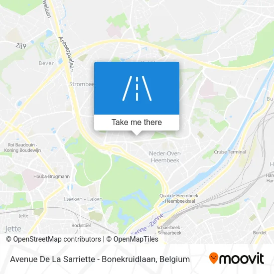 Avenue De La Sarriette - Bonekruidlaan map