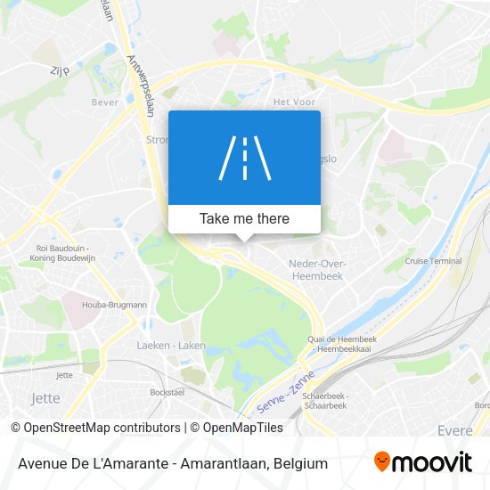 Avenue De L'Amarante - Amarantlaan plan