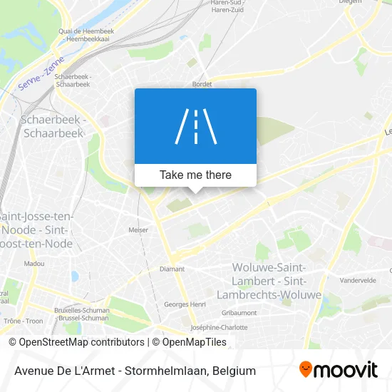 Avenue De L'Armet - Stormhelmlaan map