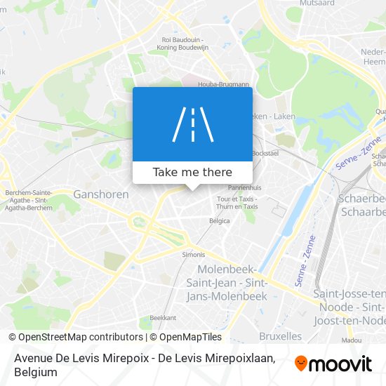 Avenue De Levis Mirepoix - De Levis Mirepoixlaan map