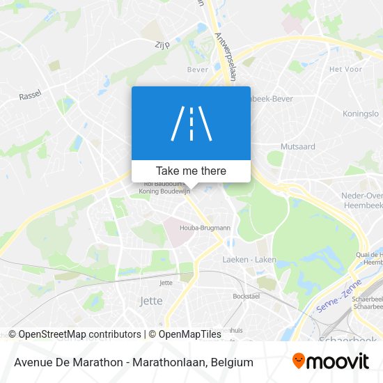 Avenue De Marathon - Marathonlaan plan