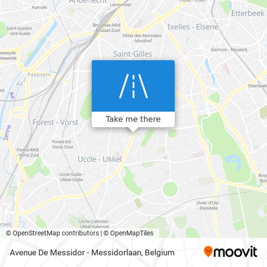 Avenue De Messidor - Messidorlaan map