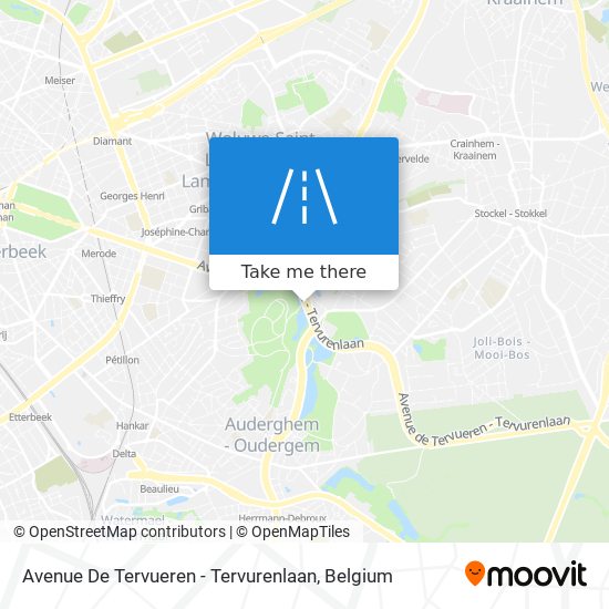 Avenue De Tervueren - Tervurenlaan map
