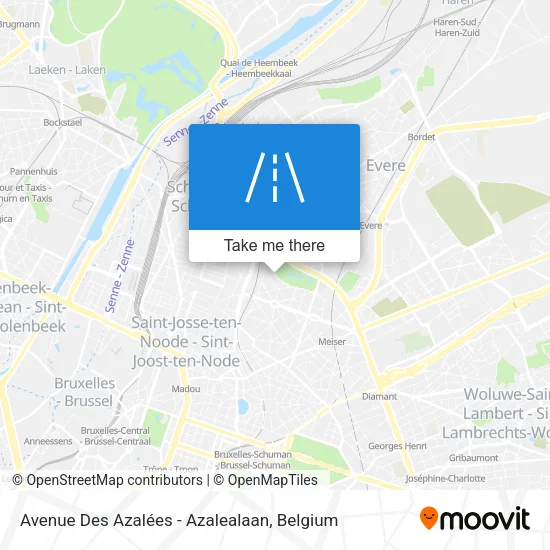 Avenue Des Azalées - Azalealaan map