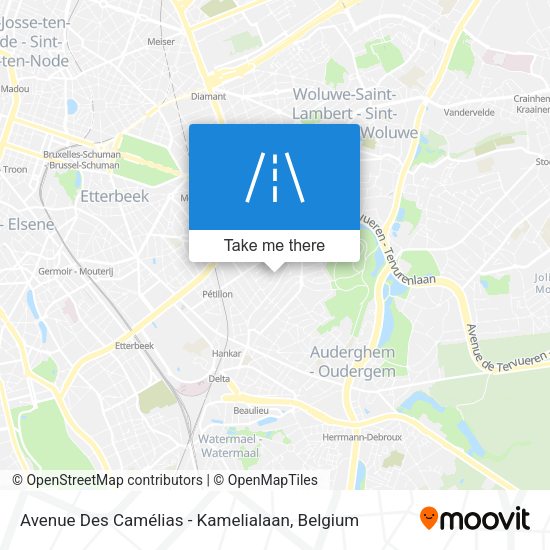 Avenue Des Camélias - Kamelialaan map