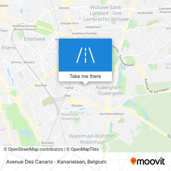 Avenue Des Canaris - Kanarielaan plan