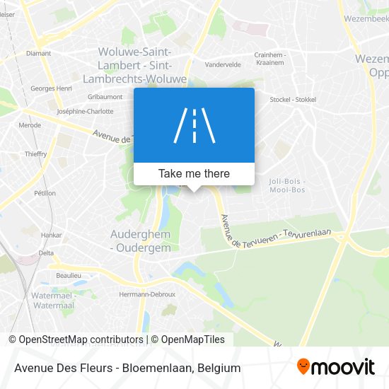 Avenue Des Fleurs - Bloemenlaan map