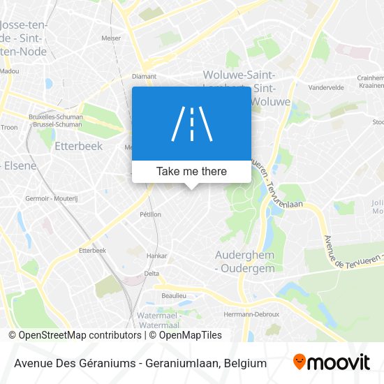 Avenue Des Géraniums - Geraniumlaan plan