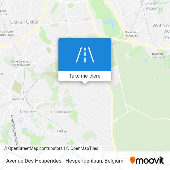 Avenue Des Hespérides - Hesperidenlaan map