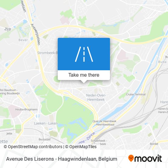 Avenue Des Liserons - Haagwindenlaan plan